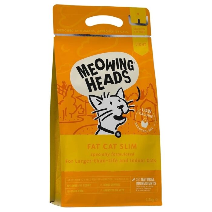 Meowing Heads 貓乾糧 - 全天然系列 - 減肥配方 1.5kg
