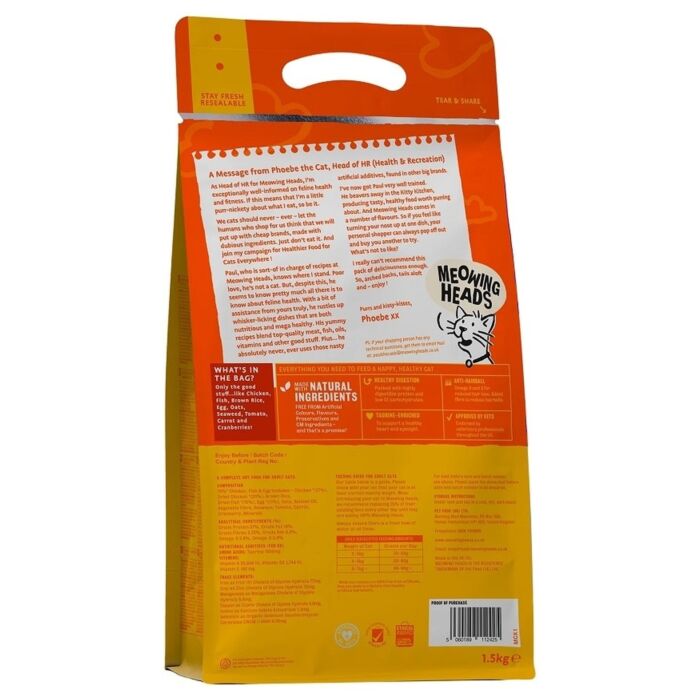 Meowing Heads Cat Food - Natural - Chicken & Fish