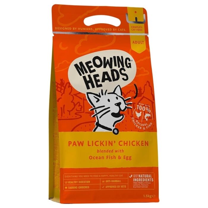 Meowing Heads Cat Food - Natural - Chicken & Fish