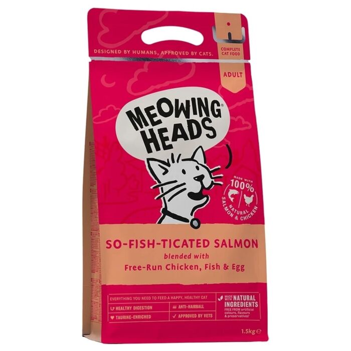 Meowing Heads 貓乾糧 - 全天然系列 - 三文魚雞肉配方