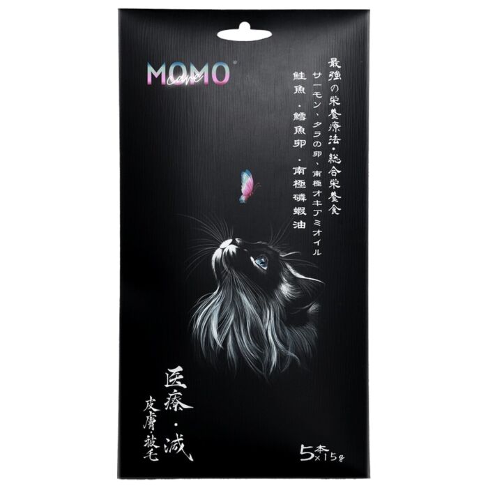 MomoCare Cat Treat - Salmon & Cod Roe & Antarctic Krill Oil Puree (Skin & Coat Health)