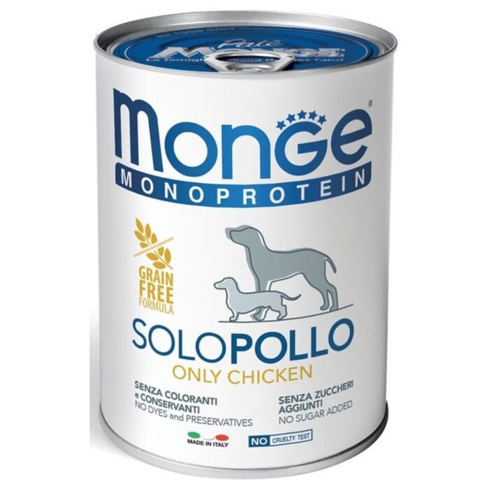 MONGE Dog Can - MonoProtein - Chicken 400g