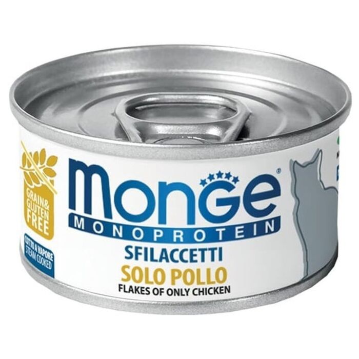 MONGE 貓罐頭 - 單一蛋白系列 - 雞肉 80g