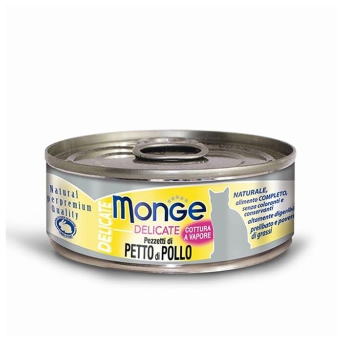 MONGE 貓罐頭 - 雞肉主食系列 - 鮮雞肉配方 80g