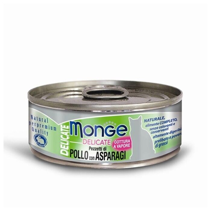 MONGE 貓罐頭 - 雞肉主食系列 - 雞蛋蘆筍配方 80g
