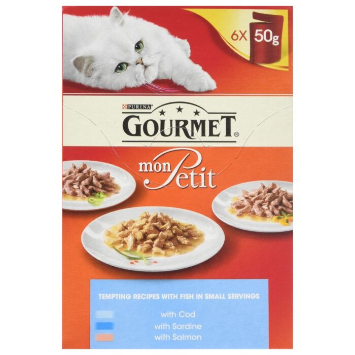 Purina Mon Petit 貓濕糧 - 至尊醬煮 - 香汁三文魚 85g