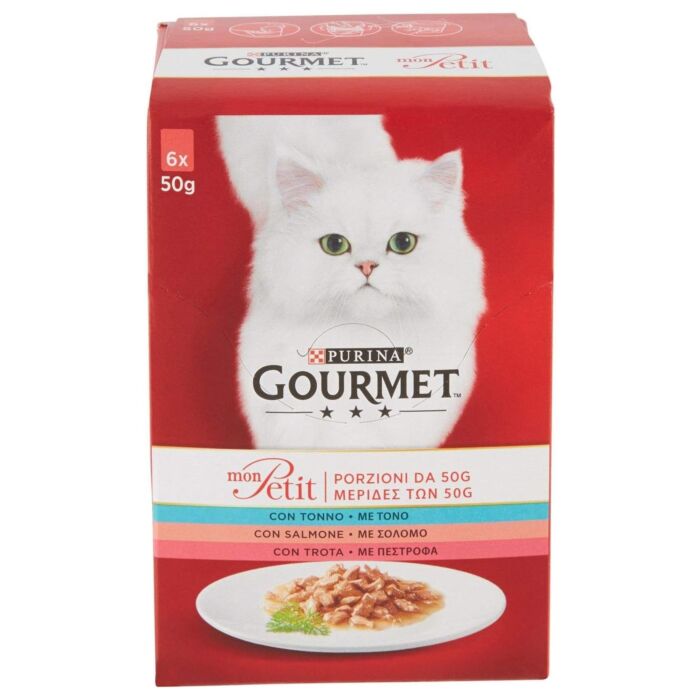 Purina Mon Petit 貓濕糧 - 至尊醬煮 - 香汁三文魚 85g