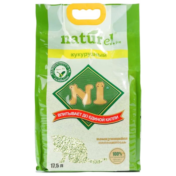 N1 天然玉米豆腐貓砂 - 幼條 - 綠茶味 2mm 17.5L