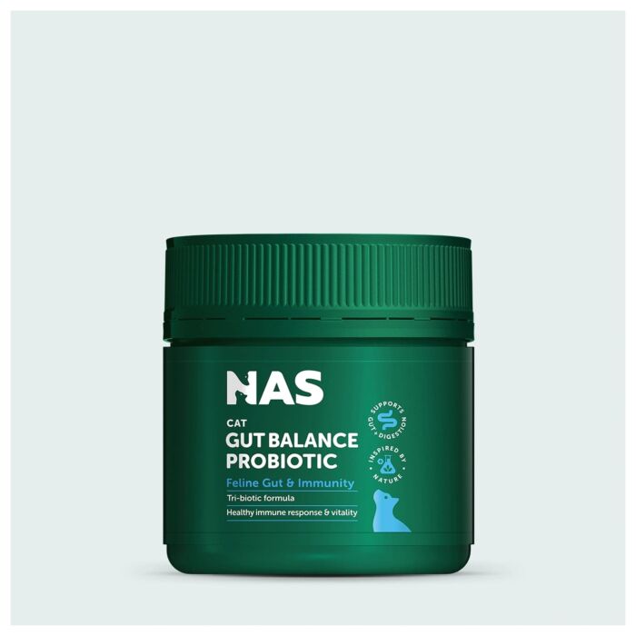 Natural Animal Solutions (澳洲NAS) 腸道平衡益生菌粉劑 支持腸道健康、消化平衡、免疫力 (貓咪專用) 80g
