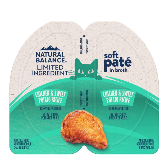 Natural Balance Cat Cup - LID Grain Free Chicken & Sweet Potato Pate 2.6oz