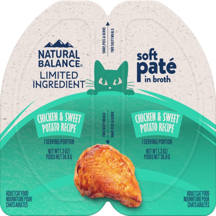 Natural Balance Cat Cup - LID Grain Free Chicken & Sweet Potato Pate 2.6oz
