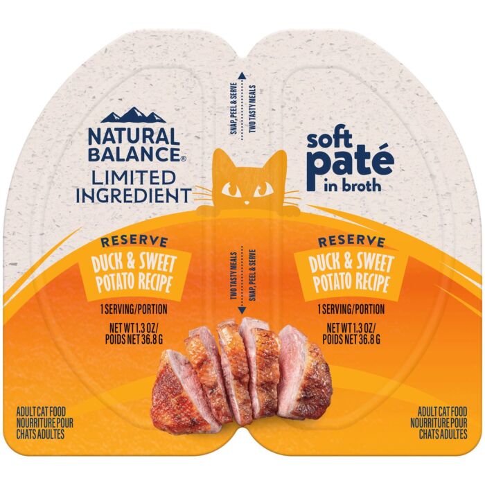 Natural Balance 貓濕糧 - 單一蛋白配方 - 無穀物鴨肉甜薯滋味杯 2.6oz