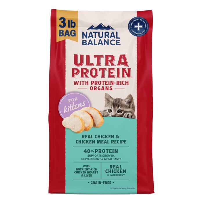 Natural Balance Kitten Food - Ultra Protein - Grain Free Chicken & Chicken Meal