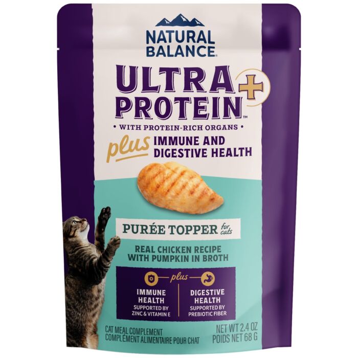 Natural Balance 貓濕糧 - Ultra Protein+ 免疫和消化健康配方 - 雞肉南瓜肉泥佐餐 2.4oz