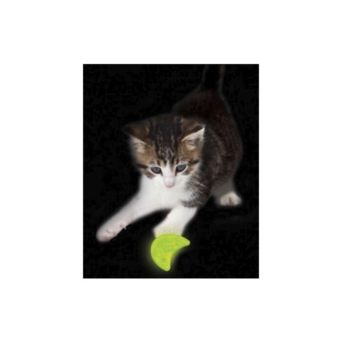 Petstages 益智貓玩具 - 夜間發光月亮 (2.3" x 1")