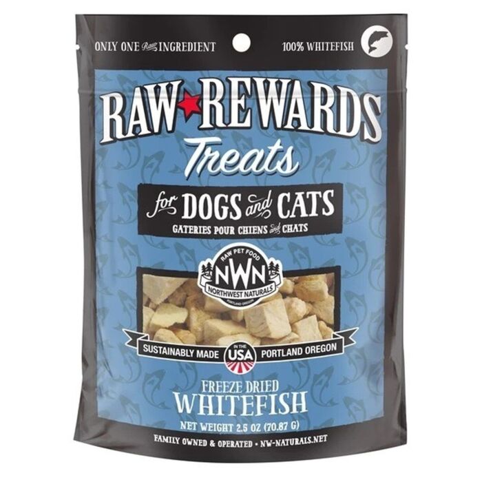 Northwest Naturals Cat & Dog Treat - Freeze Dried Whitefish 2.5oz | 70g
