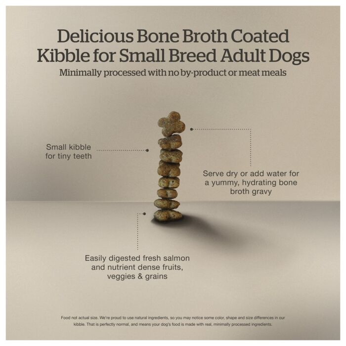 Now Fresh Dog Food - Small Breed Adult - Good Gravy - Salmon Coated in Bone Broth
