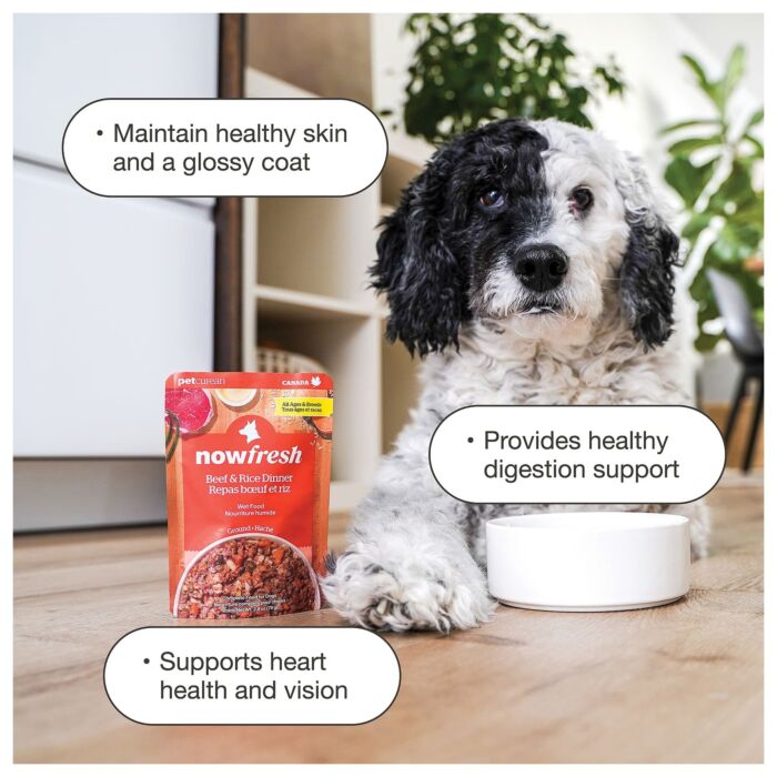 Now Fresh Dog Pouch - Beef & Rice Dinner 2.8oz | 79g