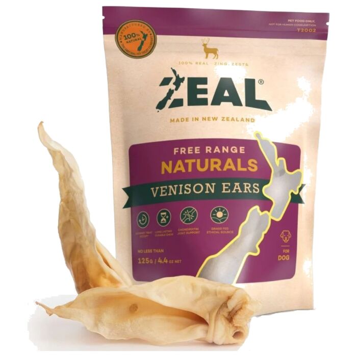 Zeal天然狗小食 - 紐西蘭鹿耳 125g