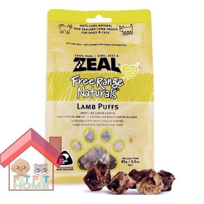 Zeal Dog Treat - Natural Lamb Puffs 85g