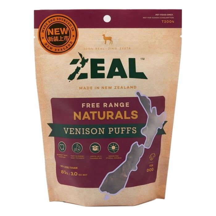Zeal天然狗小食 - 紐西蘭鹿肺粒 85g