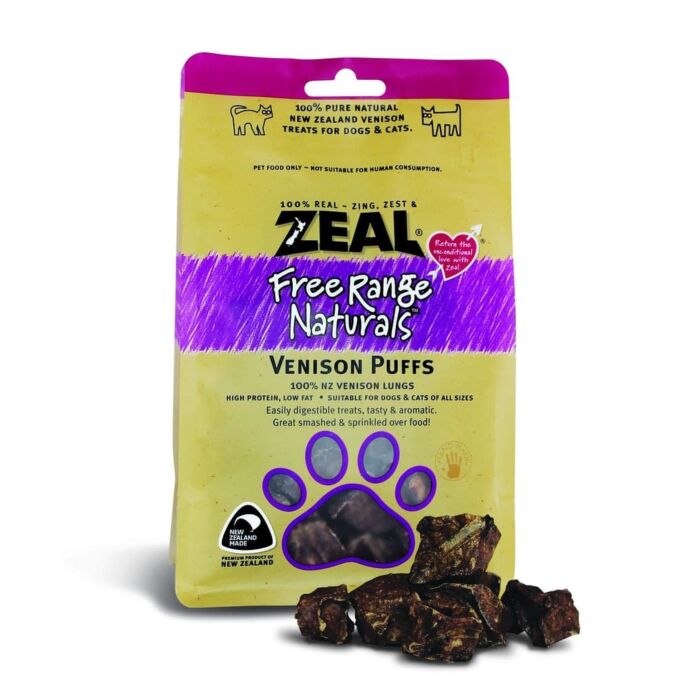 Zeal天然狗小食 - 紐西蘭鹿肺粒 85g