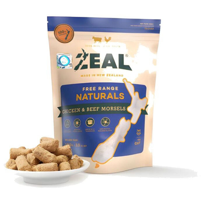 Zeal Cat Treat - Natural Freeze Dried Chicken & Beef Morsels 100g