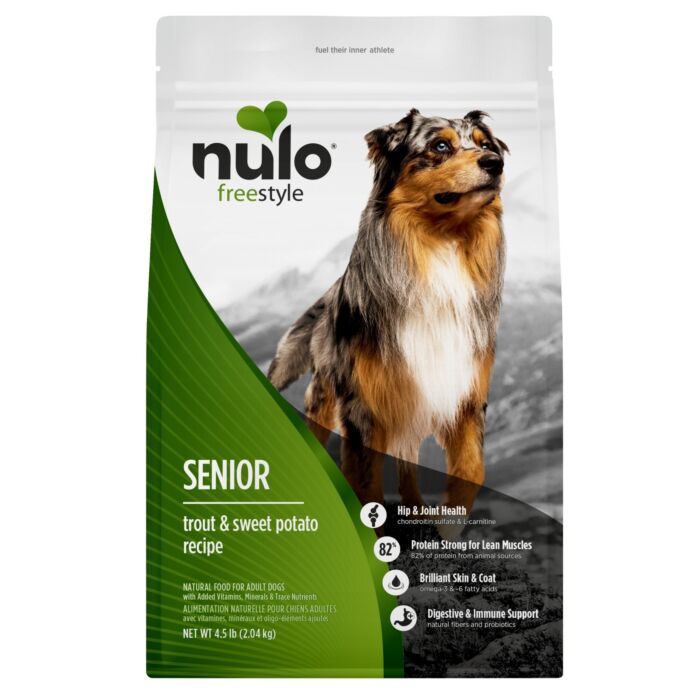 Nulo 美國老狗乾糧 - 無穀物 - 鱒魚甜薯配方 4.5lb - EXP 23-03-2027 (穿袋 – 重新密封)