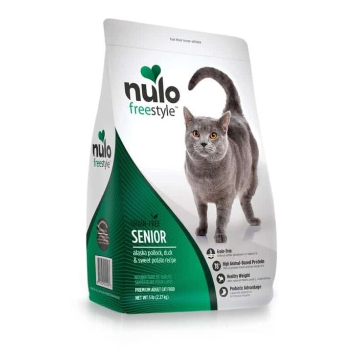 Nulo 美國老貓乾糧 - 無穀物 - 鱈魚鴨肉甜薯配方 5lb - EXP 06-01-2027