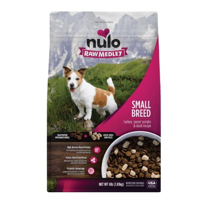 Nulo Raw Medley - 小型犬乾糧 - 火雞肉甜薯和鴨肉配方 4lb
