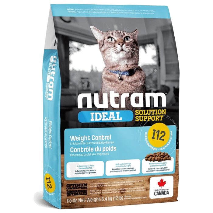 Nutram Cat Food - I12 Ideal - Weight Control