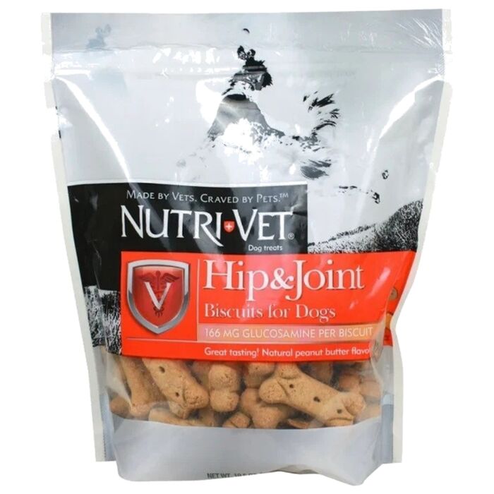 Nutri-Vet 美國寵達特狗餅 - 中型狗花生味關節配方 19.5oz