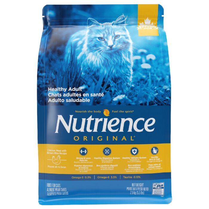Nutrience 貓乾糧 - 經典系列 - 雞肉糙米 5.5lb