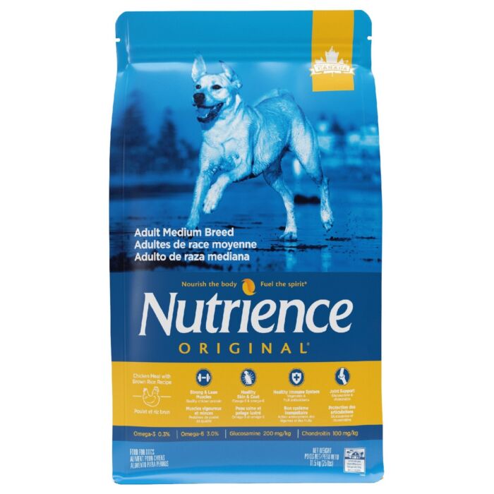 Nutrience 狗乾糧 - 中型犬 - 雞糙米 25lb
