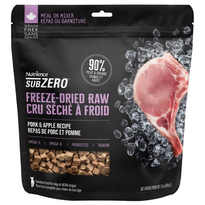 Nutrience Subzero 凍乾脫水狗糧 – 鮮豬肉配蘋果 13oz | 369g