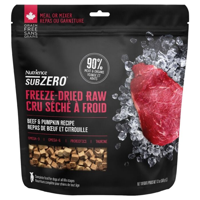 Nutrience Freeze Dried Dog Food - SubZero - Beef & Pumpkin 13oz