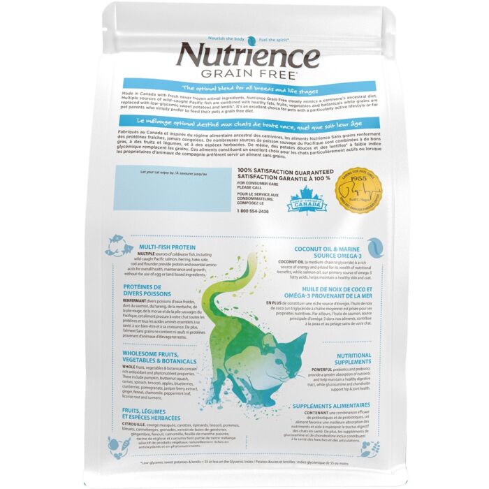 Nutrience Cat Food - Grain Free Ocean Fish 5.5lb