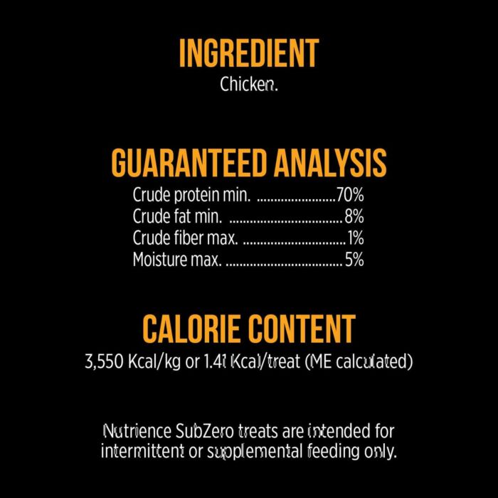Nutrience Cat Treat - Subzero - Freeze Dried Chicken 30g
