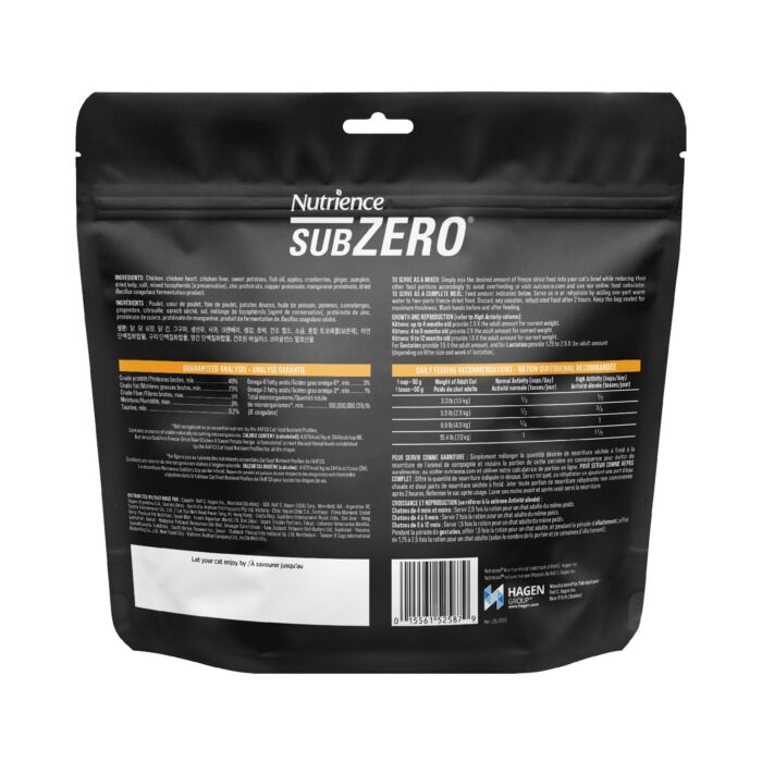 Nutrience Freeze Dried Cat Food - SubZero - Chicken & Sweet Potato