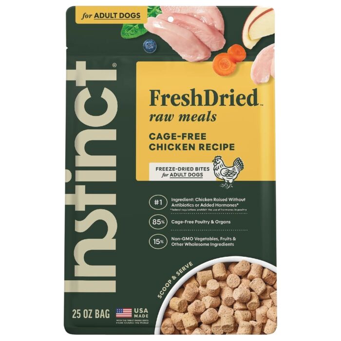 Nature's Variety Instinct Dog Food - Raw Freeze-Dried - Cage-Free Chicken 25oz