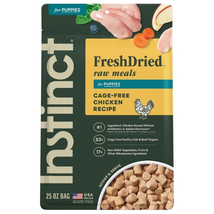 Nature's Variety Instinct Puppy Food - Raw Freeze-Dried - Cage-Free Chicken 25oz