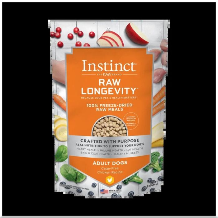 Nature's Variety Instinct Puppy Food - Raw Longevity Freeze-Dried - Chicken 9.5oz