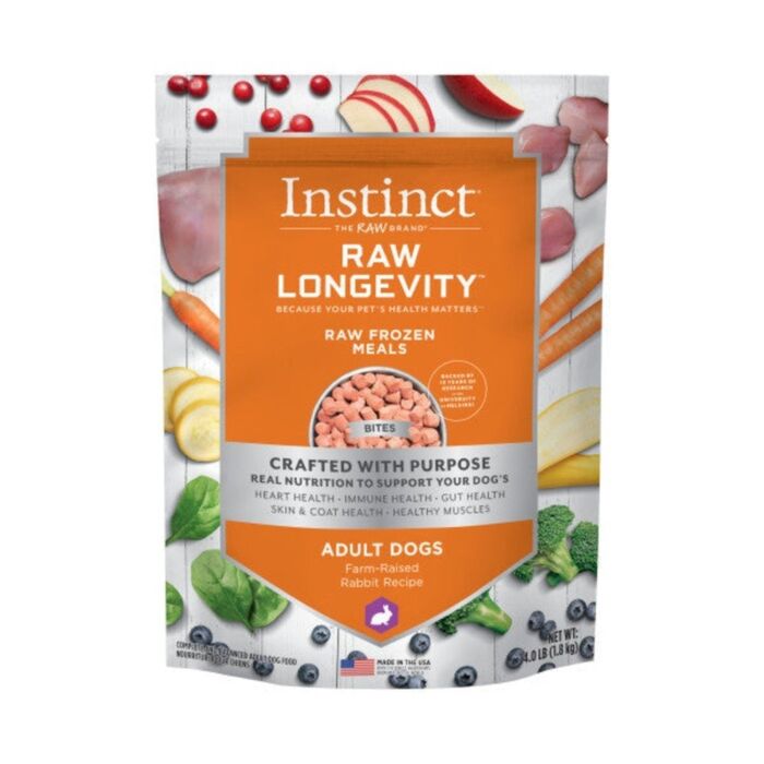 Nature's Variety Instinct 本能狗乾糧 - 凍乾脫水長壽配方 - 生兔肉 9.5oz