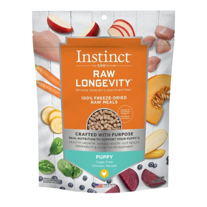 Nature's Variety Instinct Senior Dog Food Age 7+ Raw Longevity Freeze-Dried - Chicken