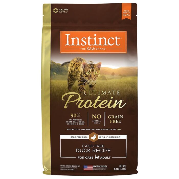 Nature's Variety Instinct 無穀物頂級蛋白質貓乾糧 - 鴨肉配方 4lb