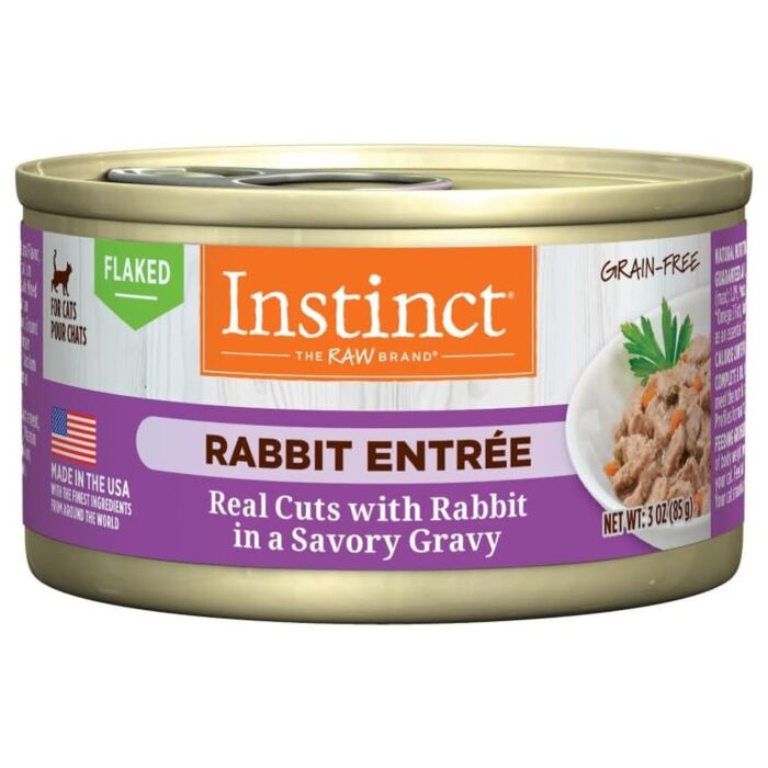Nature's Variety Instinct Cat Can - Real Cuts with Rabbit in Savory Gravy