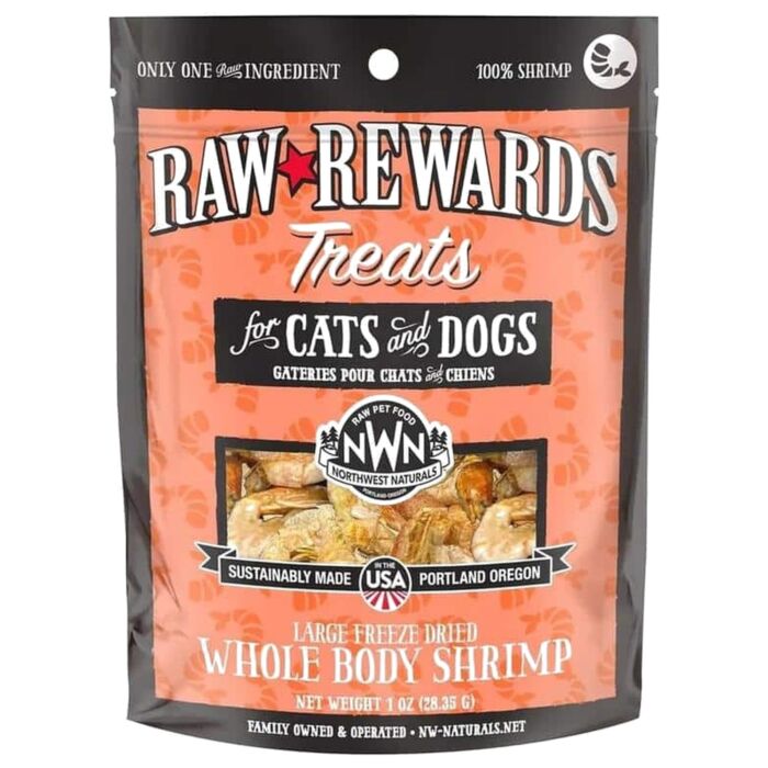 Northwest Naturals Cat & Dog Treat - Freeze Dried Shrimp 1oz | 28g