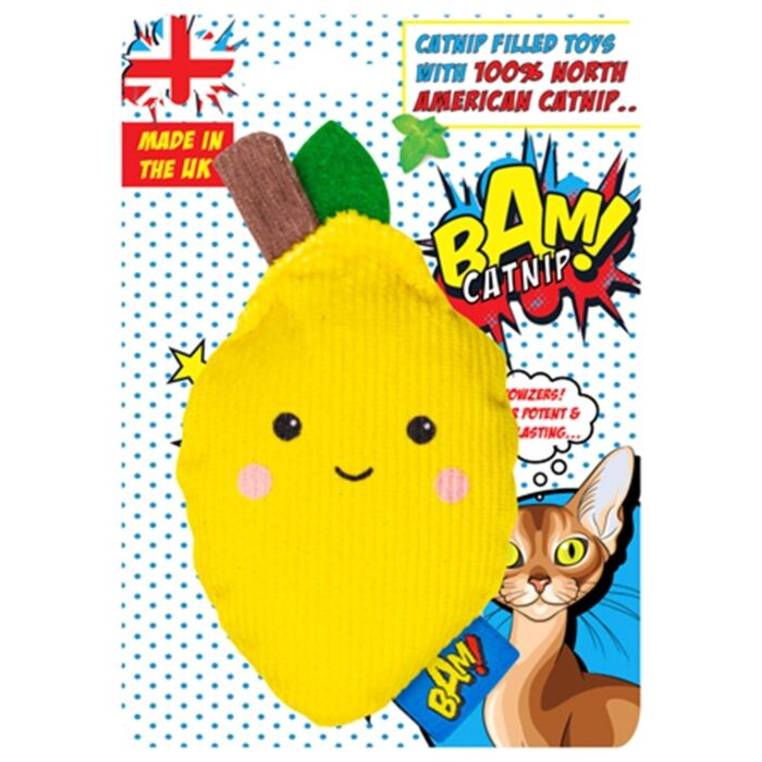 BAM Cat Toy - Super Potent & Long Lasting 100% Filled American Catnip Lisa Lemon