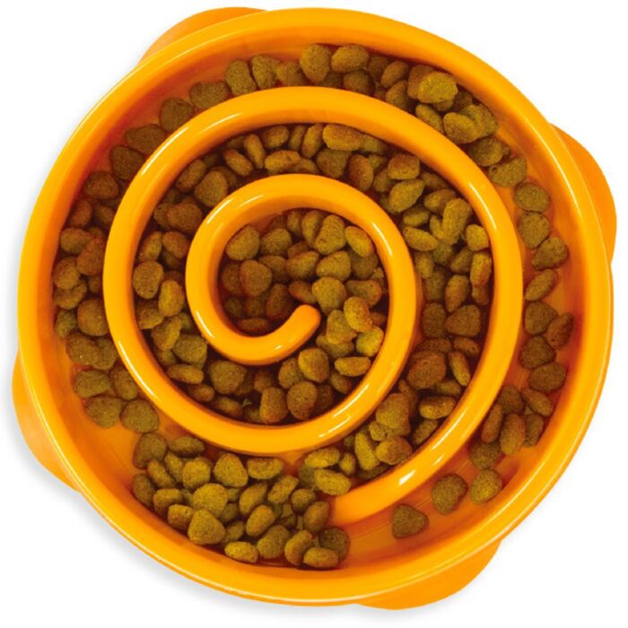 Outward Hound 好玩慢食碗（橙）（中）