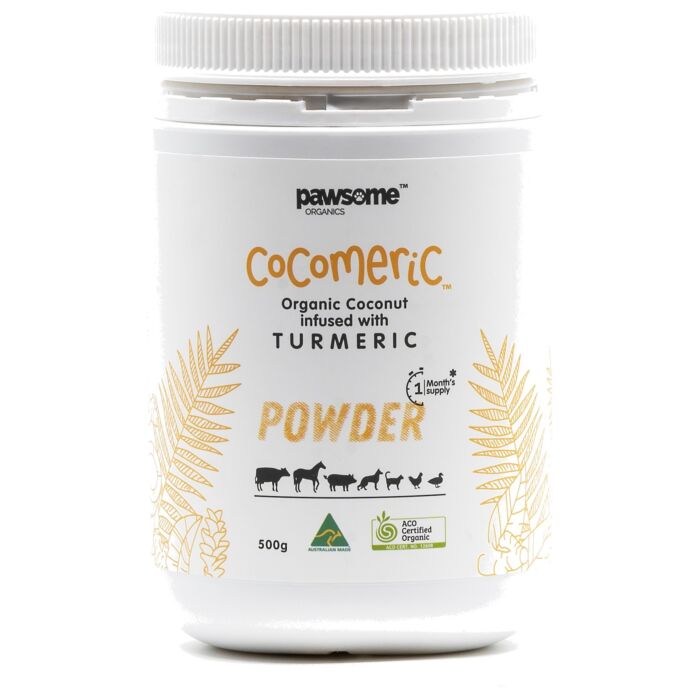 Pawsome Organics Cocomeric Coconut Infused with Turmeric Powder 500g - EXP 11-10-2026